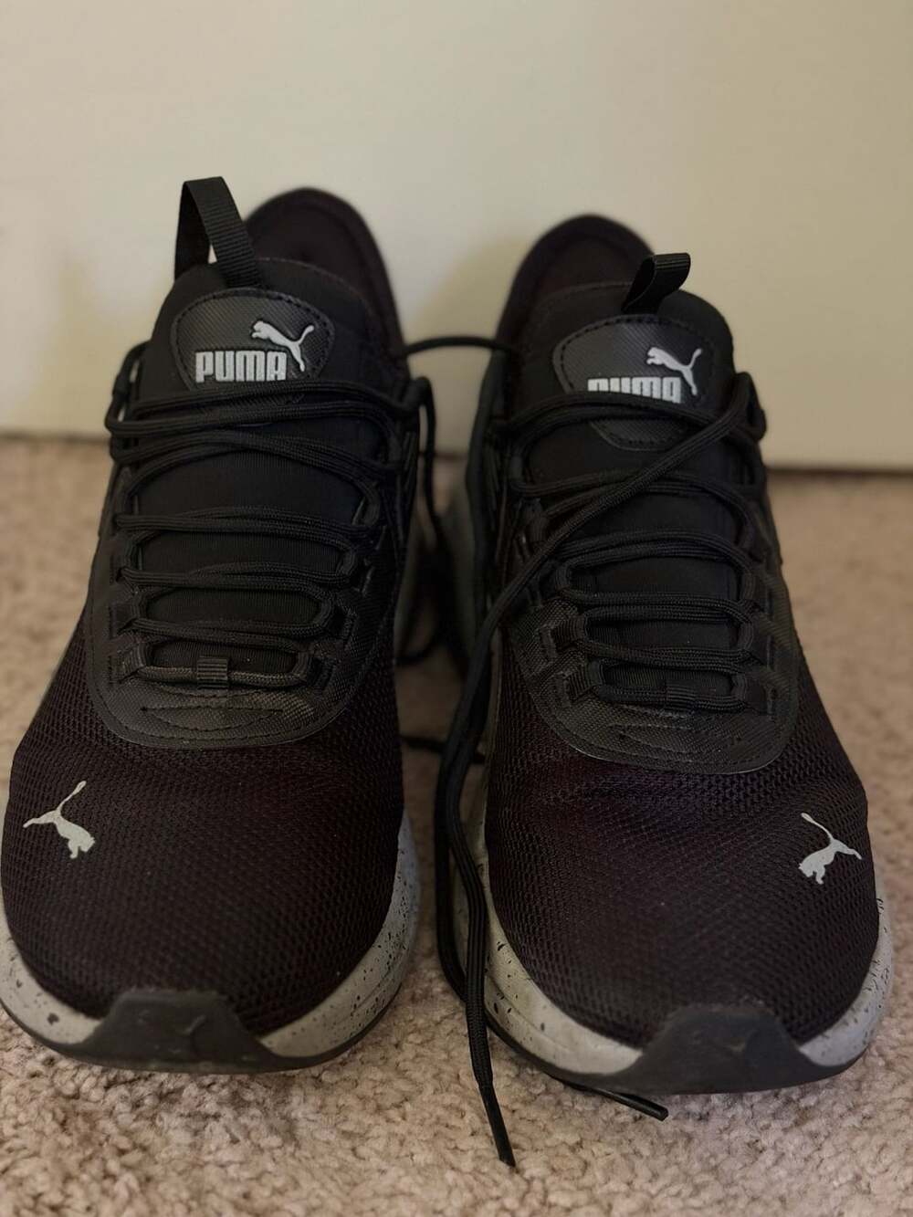 Puma Amplifier Speckle Black Cool Mid Gray Sneakers